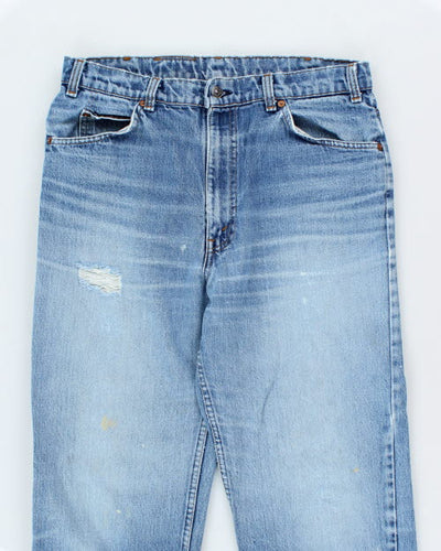 Vintage 1980's Levi's Orange Tab Wide Leg Denim Jeans - W33 L32