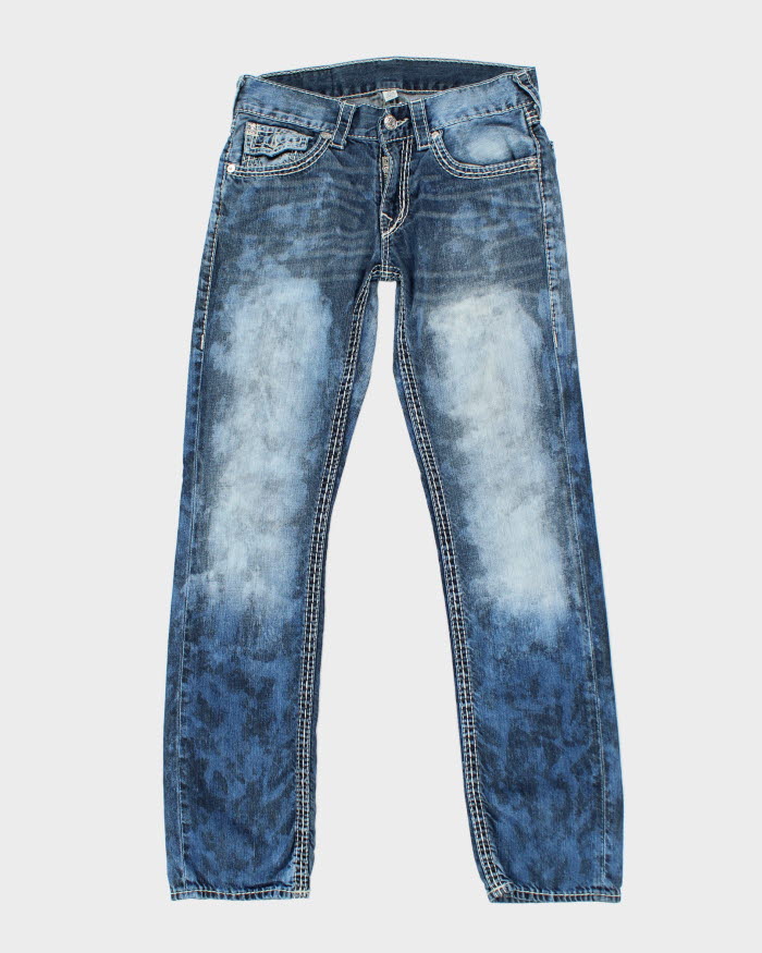 Vintage Y2K True Religion Straight Leg Acid Medium Wash Jeans