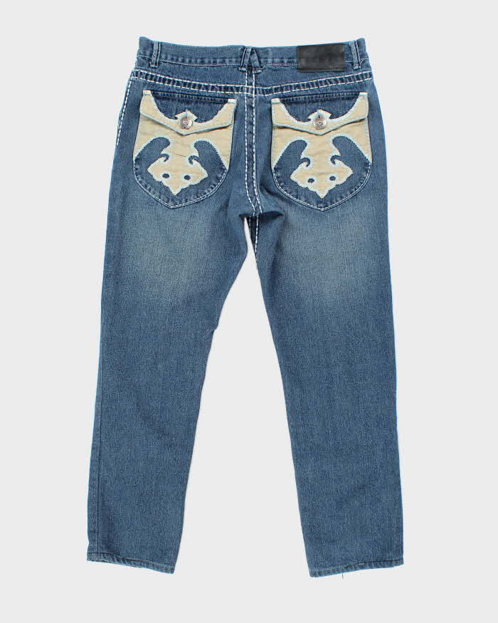 Vintage Y2K Royal Testament Gothic Style Medium Wash Jeans - W34 L28