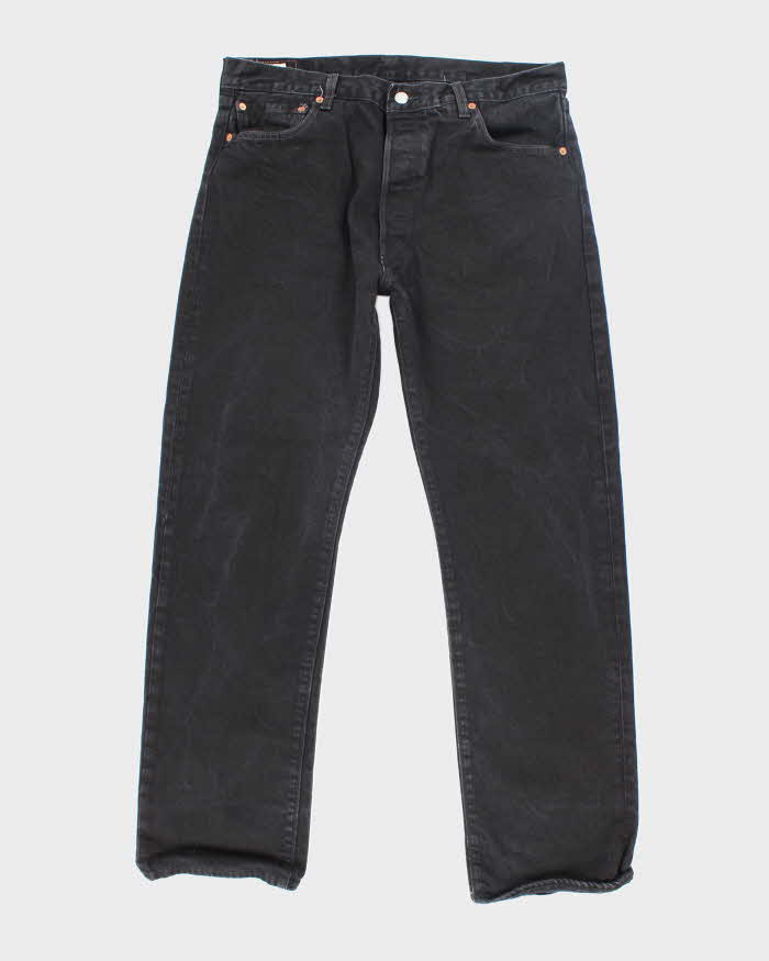 Jeans vintage Levi's 501 in denim lavaggio scuro nero - W34 L30