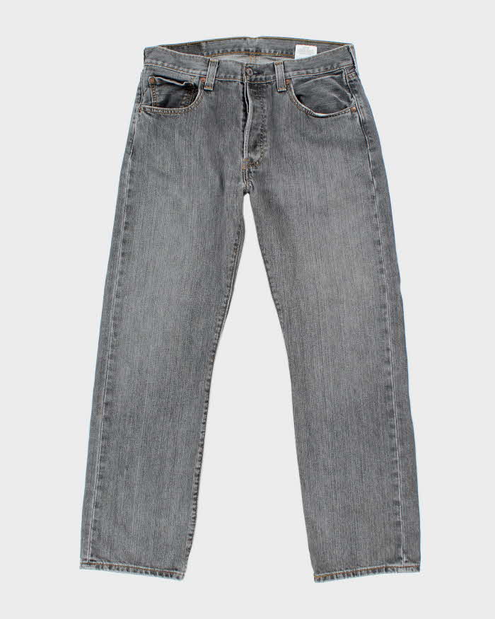 Vintage Levi's 501 Grey Stone Wash Denim Jeans - W32 L28
