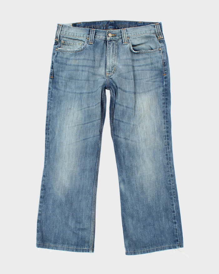 Vintage 90's Carhartt Baggy Medium Wash Denim Jeans - W34 L27