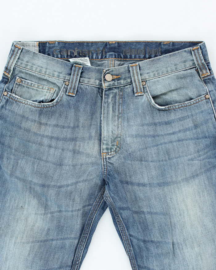 Vintage 90's Carhartt Baggy Medium Wash Denim Jeans - W34 L27