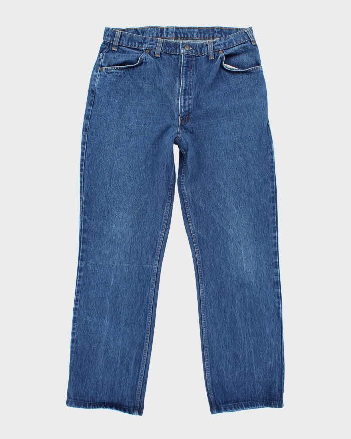 Vintage 80's Levi's Orange Tab Straight Fit Dark Wash Jeans - W32
