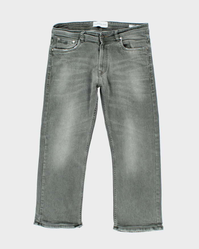Vintage Y2K Calvin Klein Relaxed Fit Grey Stone Wash Jeans - W34 L26