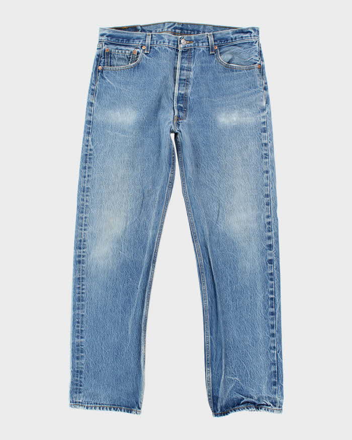 Vintage 90's Levi's 501 Dark Wash Denim Jeans - W36 L33 – Rokit
