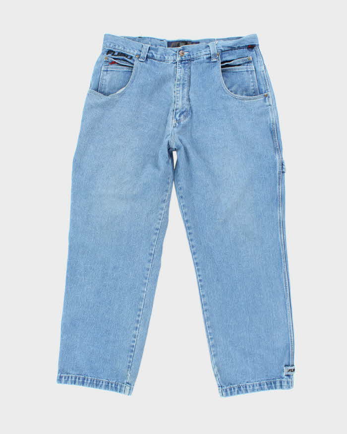 Vintage 90s FUBU Wide Leg Baggy Jeans - W40 L34 – Rokit