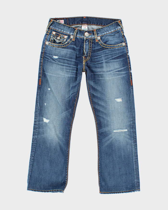 Vintage Y2K True Religion Dark Wash Straight Leg Jeans - W32 L28