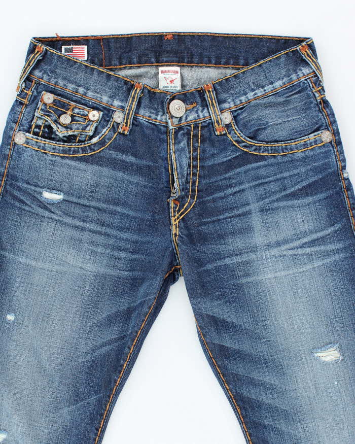Vintage Y2K True Religion Dark Wash Straight Leg Jeans - W32 L28