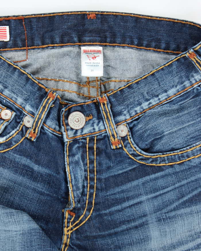 Vintage Y2K True Religion Dark Wash Straight Leg Jeans - W32 L28