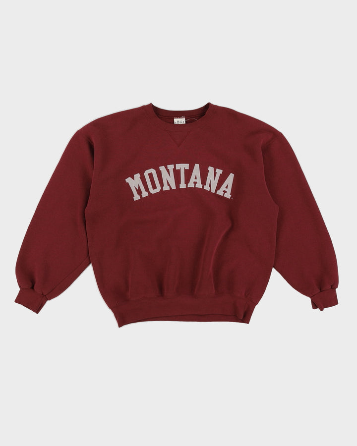 Vintage Burgundy Montana Sweatshirt - L