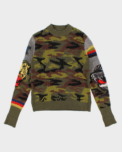 Men's Camouflage Diesel Knit sweater - XXL