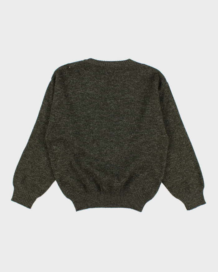 Vintage 90s Italian Argyle Sweater - XL