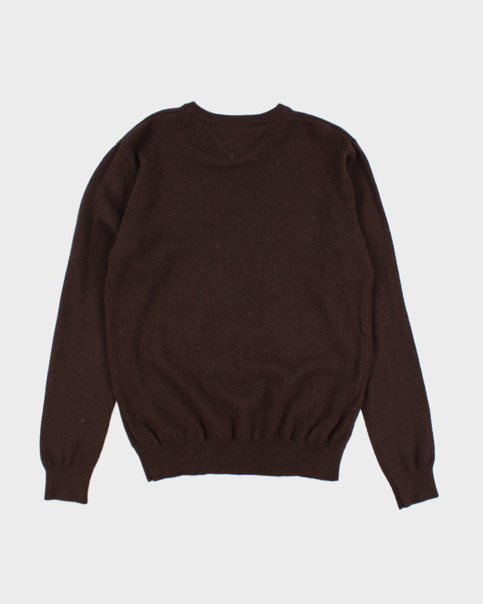 Vintage Tommy Hilfiger Lambswool V-Neck Jumper - L