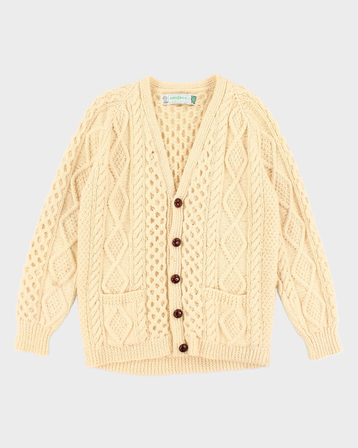 Vintage 80's Inisfree Aran Chunky Knit Cardigan - L – Rokit