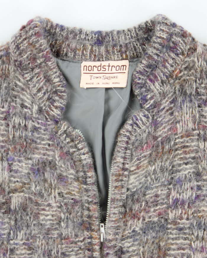 Vintage 70s Nordstrom Wool Zip-up Jumper - S