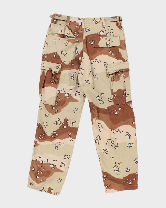 Vintage 2000's Desert Chocolate Chip Camo Military Cargo Trousers - W32 L29