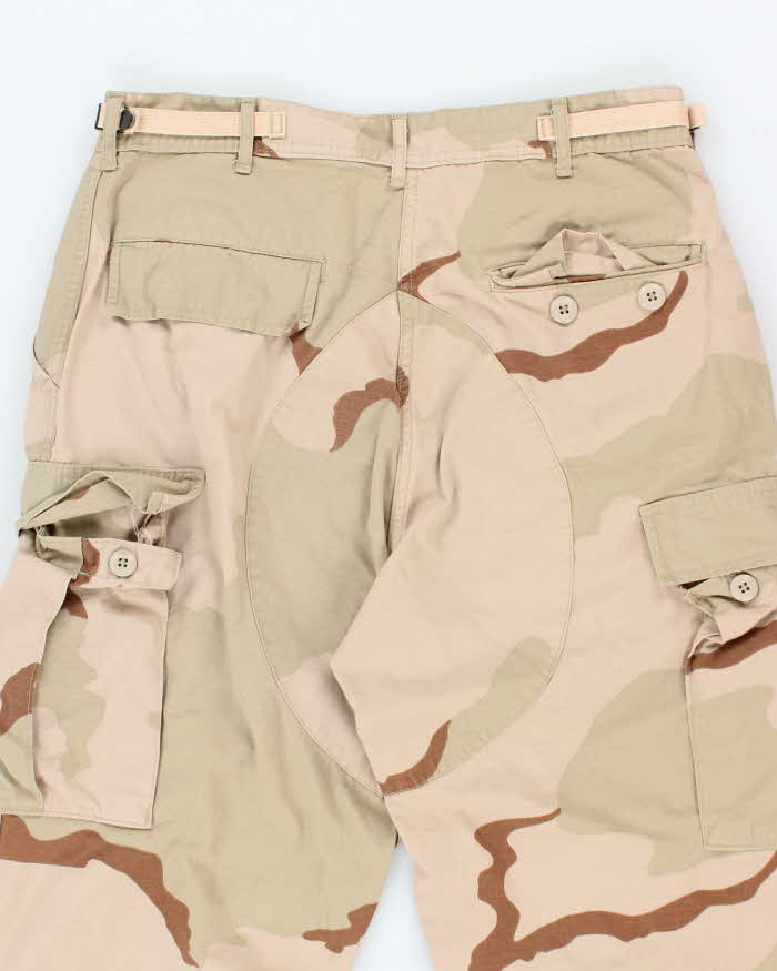 Vintage 90's Desert Camouflage Military Cargo Trousers - W32 L32
