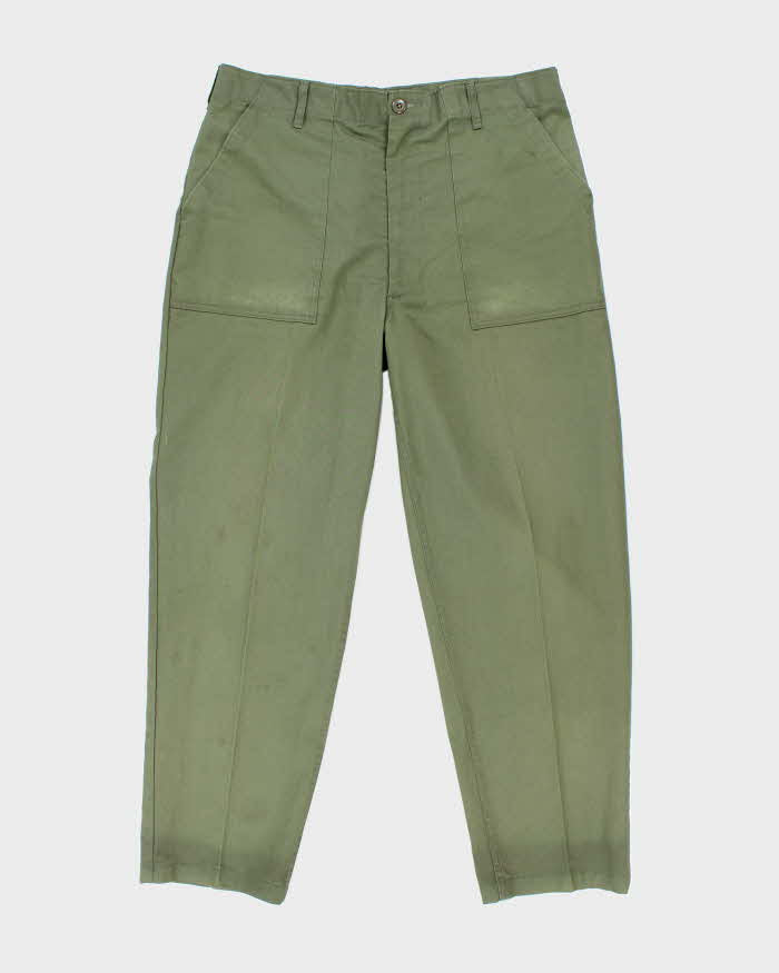 70s Vintage US Army Dura-Press Utility Trousers - 36x30