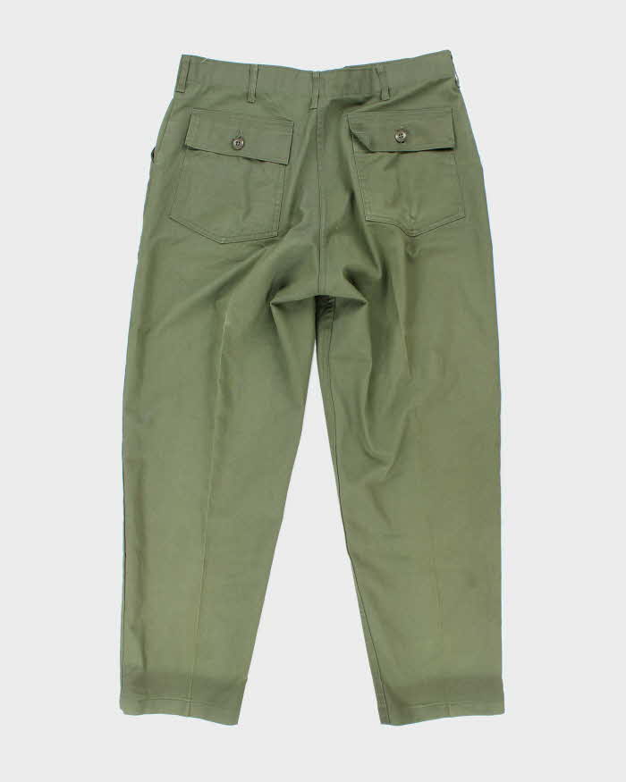 70s Vintage US Army Dura-Press Utility Trousers - 36x30