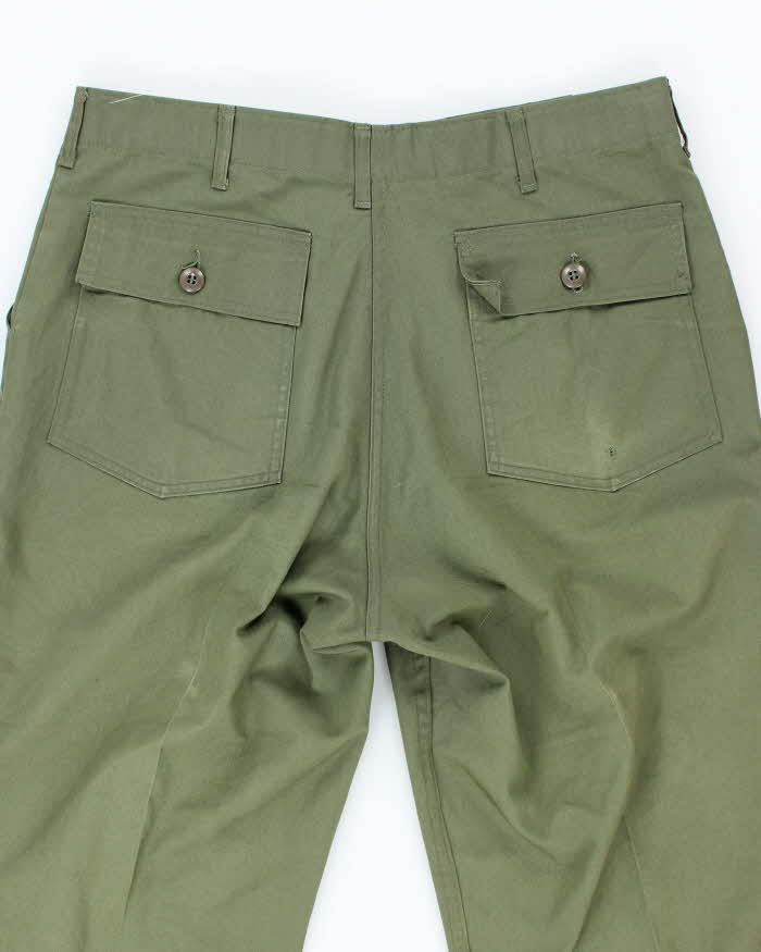 70s Vintage US Army Dura-Press Utility Trousers - 36x30