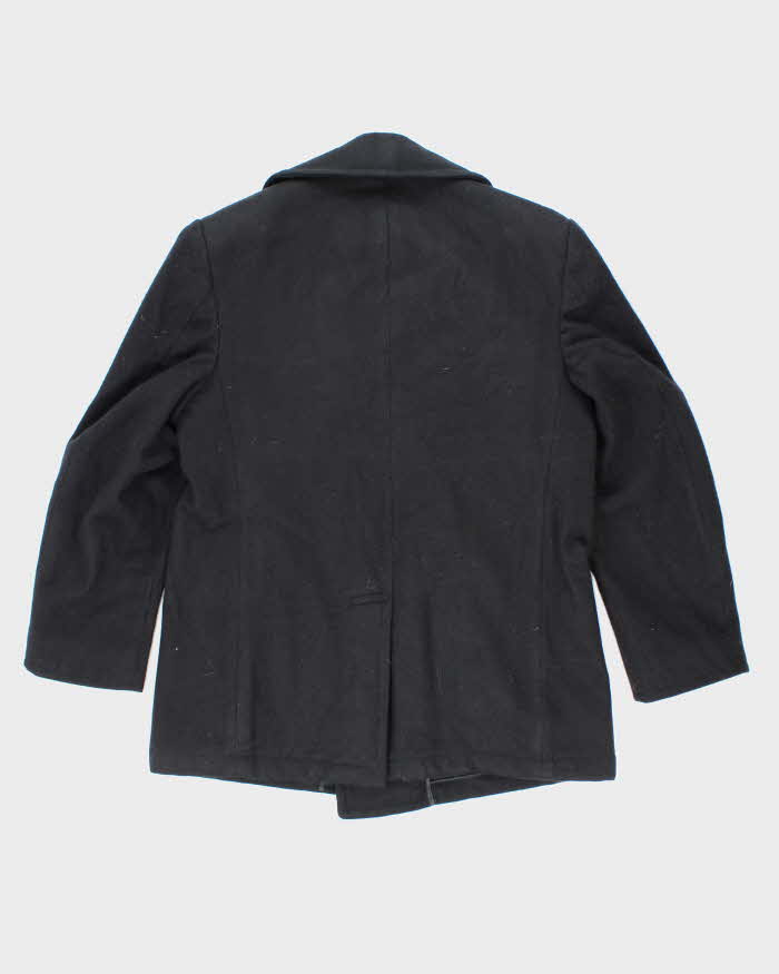 60s Vintage US Navy Pea Coat - Large