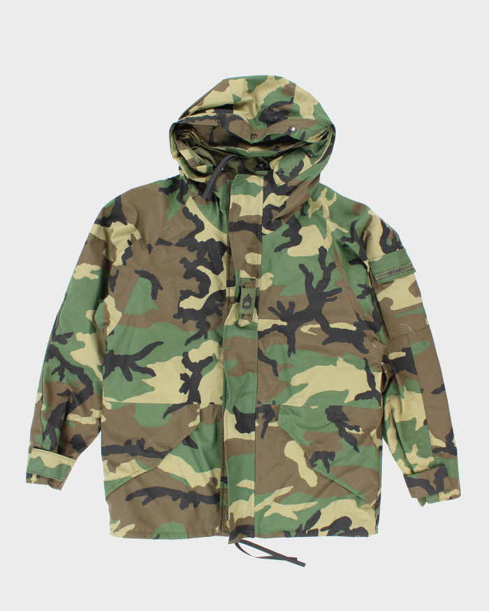 00s Vintage US Army Gore-Tex Woodland Camo Parka X-Large