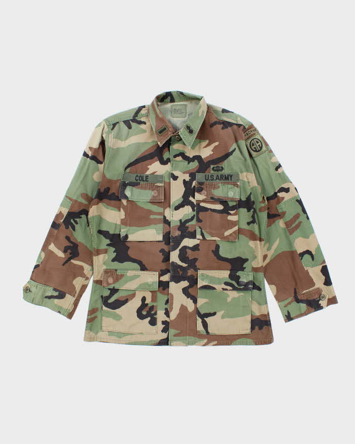 90s Vintage US Army Woodland BDU Jacket Large