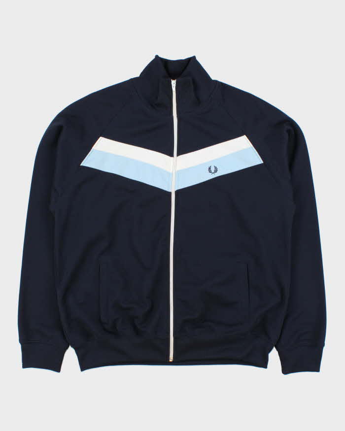 ★美品★00s archive fred perry track jacket Vintage Y2K 00's Fred Perry Classic Striped Funnel Neck Track