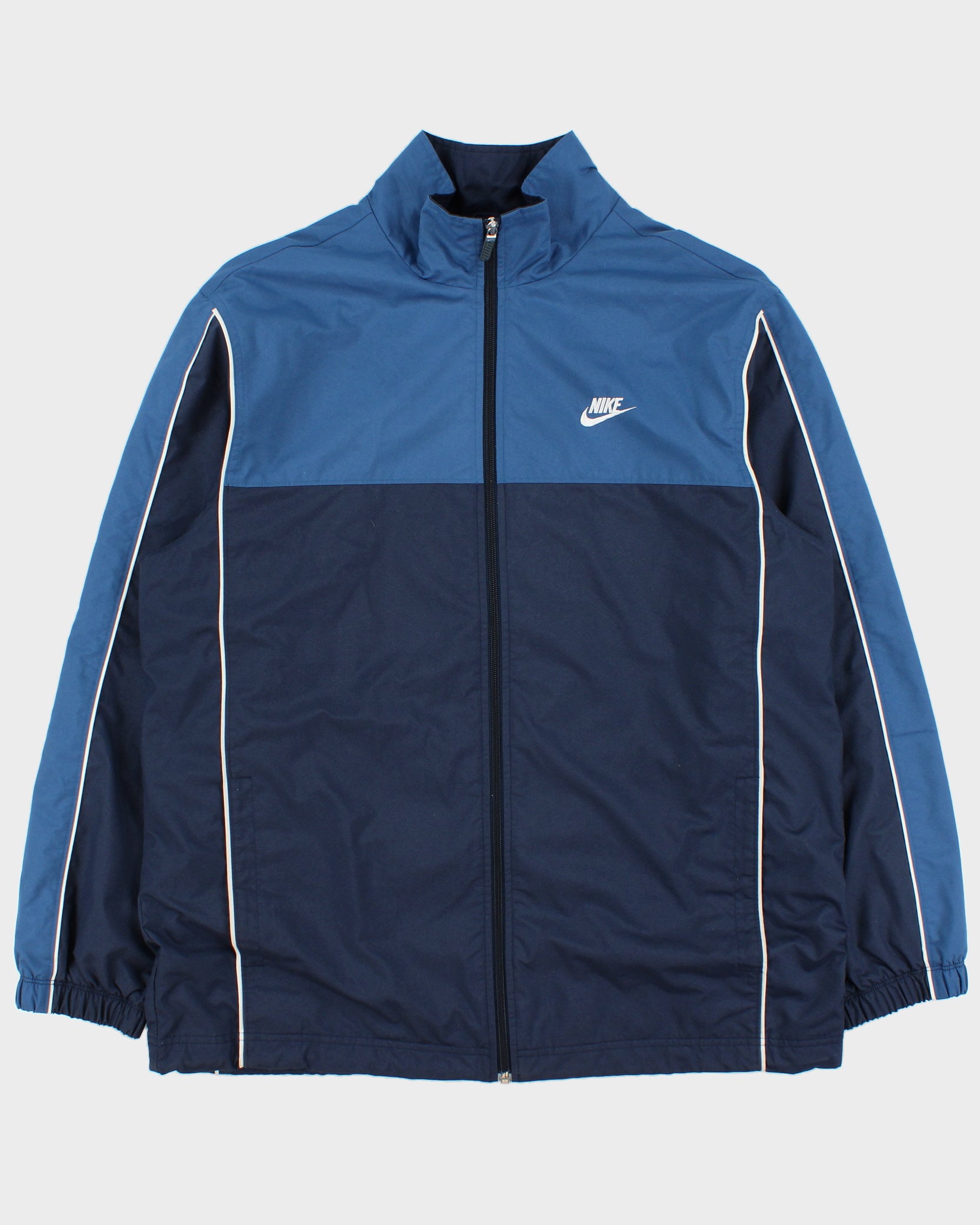 Vintage Y2K 00s Nike Two-Tone Embroidered Shell Windbreaker Jacket