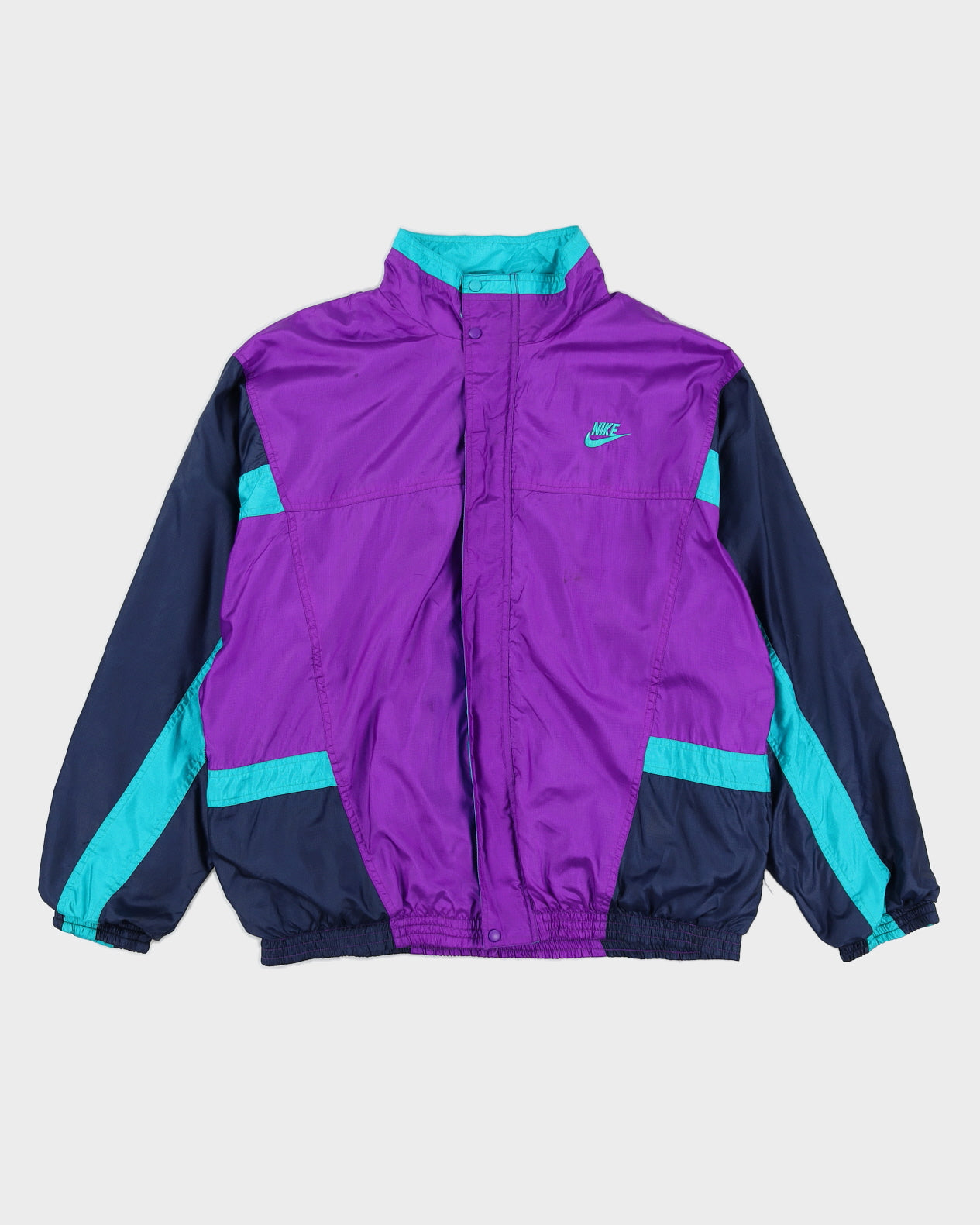 Vintage 80er Nike Lila Trainingsjacke L - Main Image