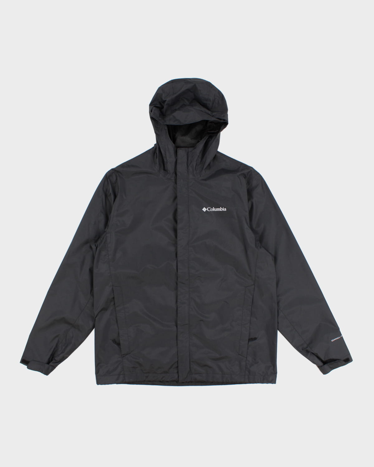 Columbia Black Omni-Tech Rain Jacket M