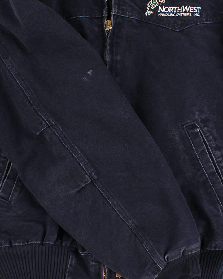 Vintage Carhartt Navy Work Wear Jacket - L