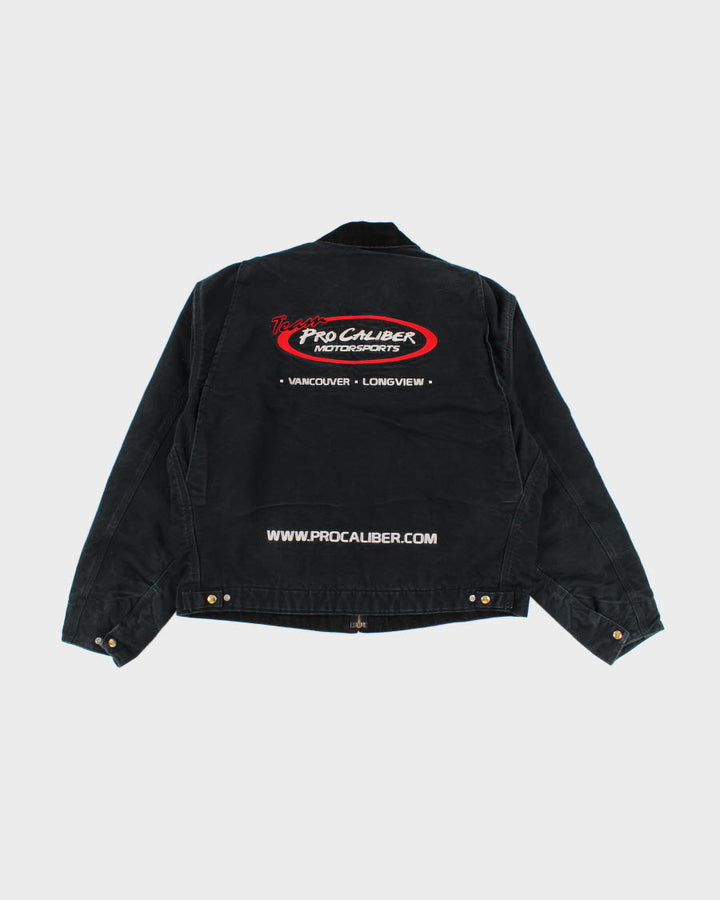 Vintage Carhartt Fleece Lined Dark Green Work Wear Jacket - XL
