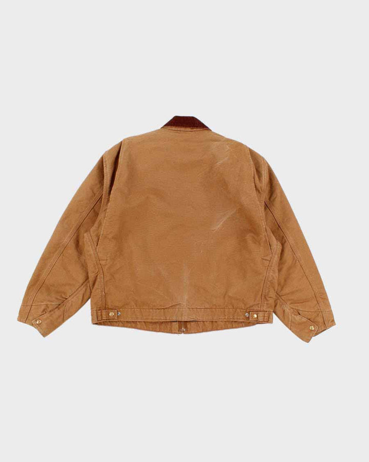 Vintage Carhartt Fleece Lined Beige Work Wear Jacket - XL