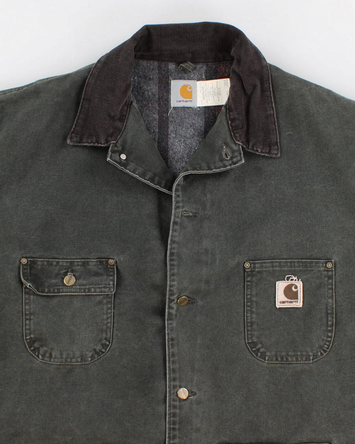 Vintage Carhartt Fleece Lined Thick Work Wear Jacket - XXL