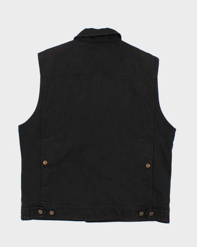 Loser Machine Sleeveless Black Denim Jacket - XL