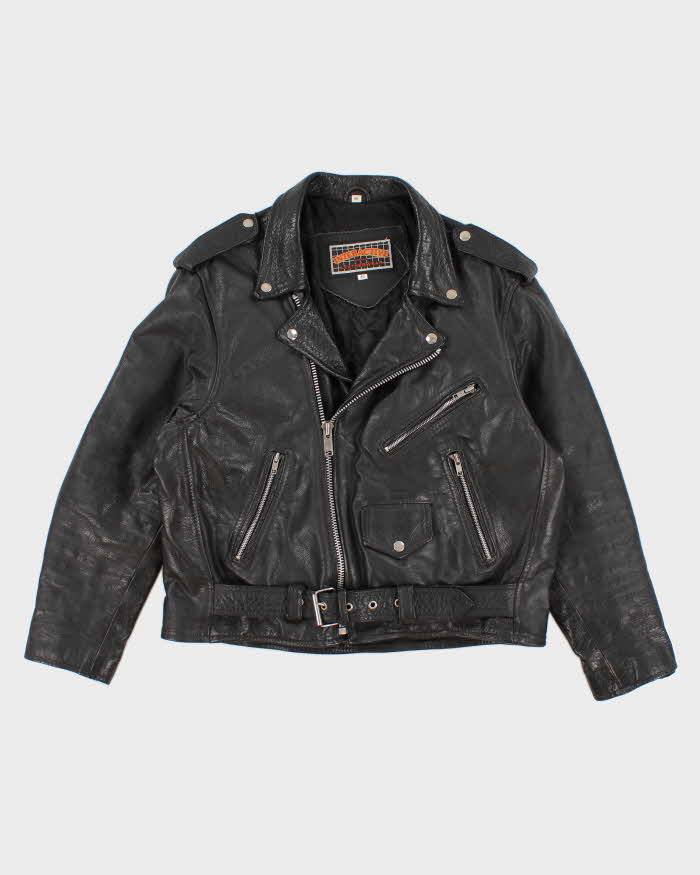 Vintage 90s Interactive Leatherwear Motocycle Jacket - L – Rokit