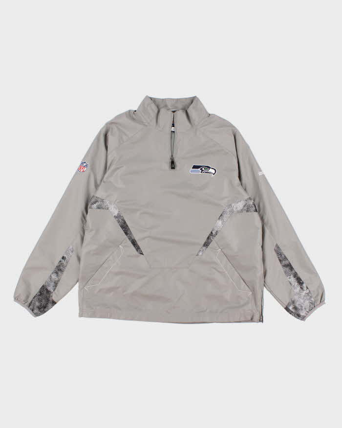 Vintage Men's NFL Sea Hawkes X Reebok Grey Track Jacket L – Rokit