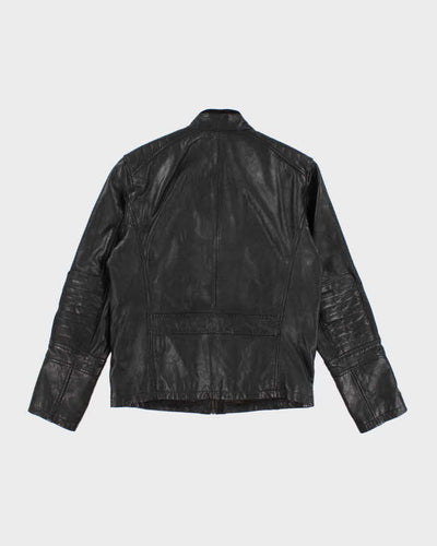 Men's Danier Black Leather Jacket - S