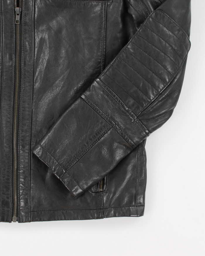 Men's Danier Black Leather Jacket - S
