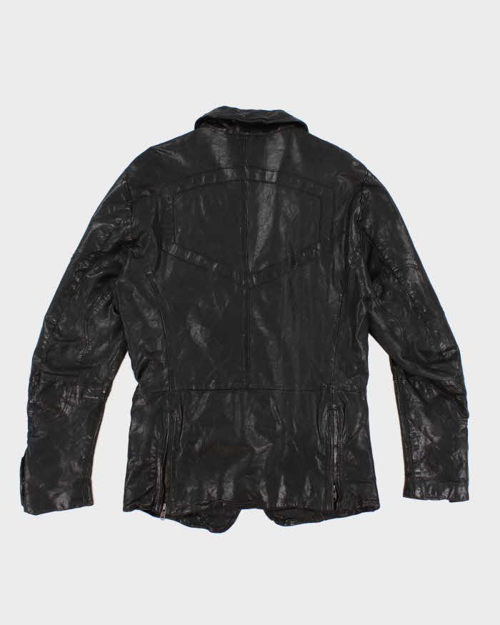 Vintage Men's Diesel Leather Zip up Jacket - M