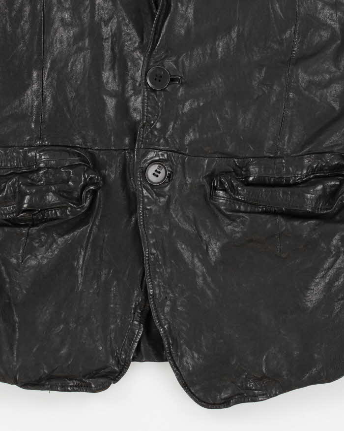 Vintage Men's Diesel Leather Zip up Jacket - M