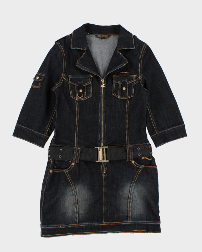 Y2K Vintage Woman's Rocawear Denim Dress - M Rokit Y2K Vintage Woman's Rocawear Denim Dress - M Rokit
