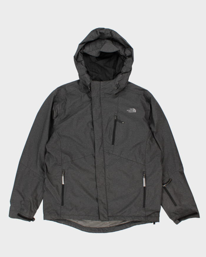 The North Face Grey Hooded Windbreaker L