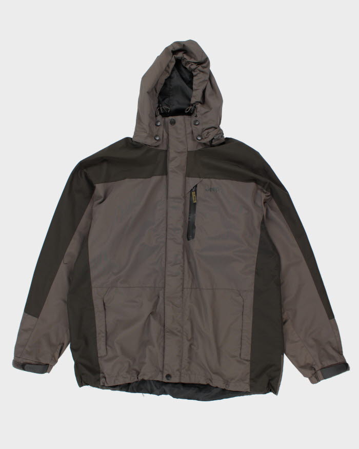 Vintage Men's Jeep Hooded Jacket - L