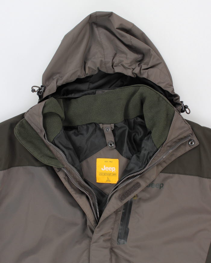 Vintage Men's Jeep Hooded Jacket - L