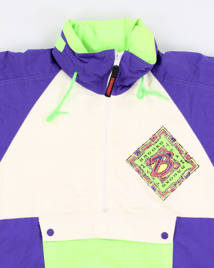 Vintage 90s Brooks Northern Wave Windbreaker - S