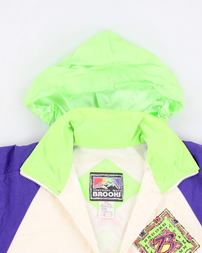 Vintage 90s Brooks Northern Wave Windbreaker - S