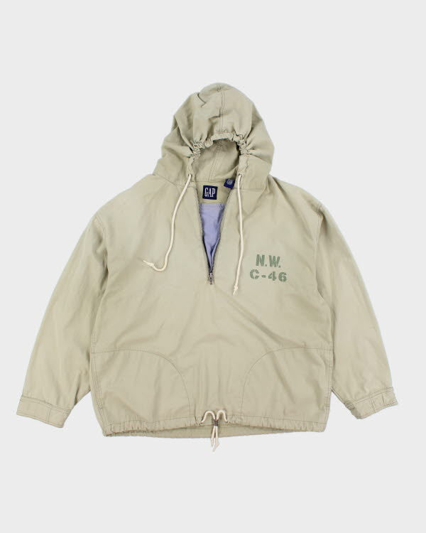2000'S GAP nylon blouson, men's size L Polyurethane Coated Nylon black type Vintage Second Hand main image 0